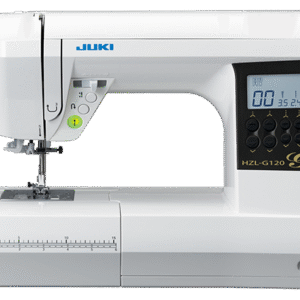 JUKI HZL G120 Sterke computernaaimachine met extra grote werkruimte, draadsteker en een nauwkeurig transport vanwege het Boxfeed systeem van JUKI