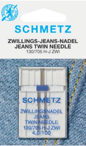 Schmetz Jeans Tweelingnaald (1stuks)